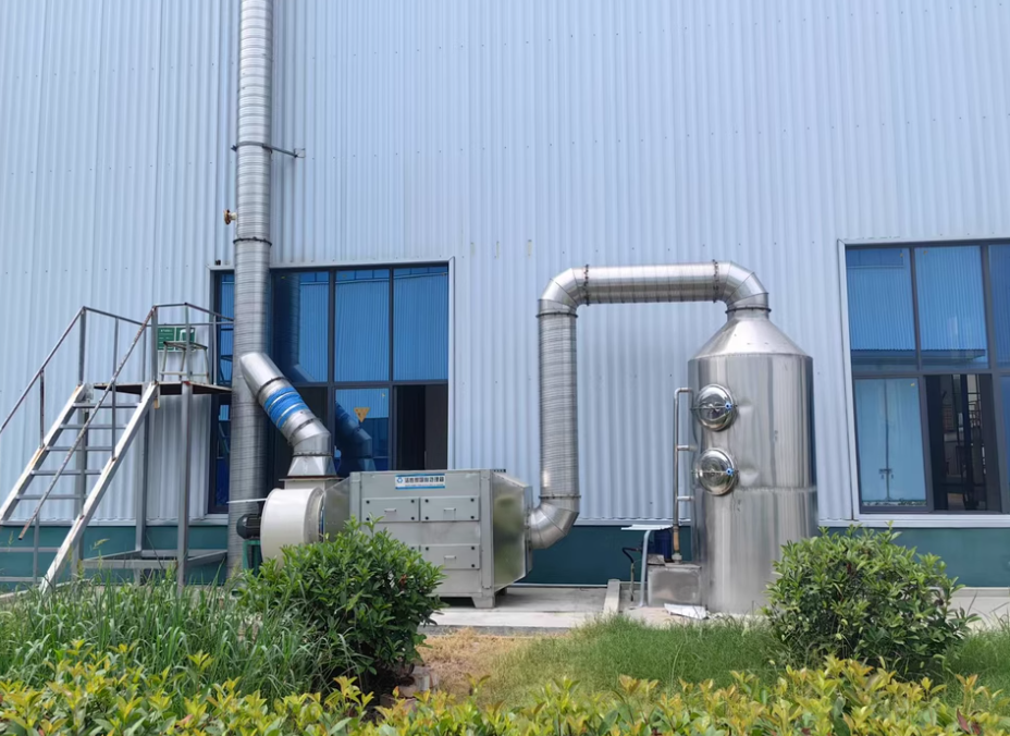 喷淋塔全套设备主要利用酸雾废气或碱性废气进行洗涤